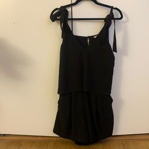 Black short romper